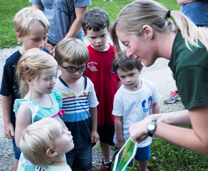 Instructor with kids