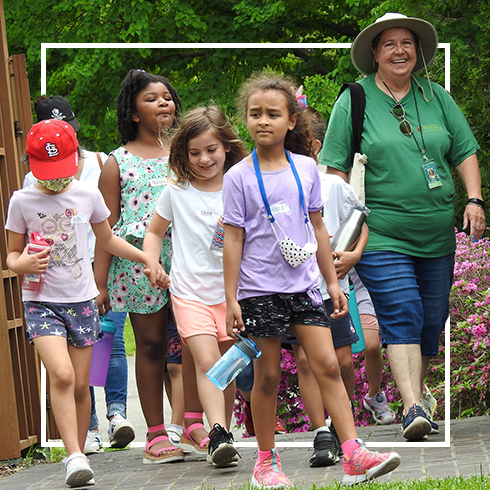 School group touring